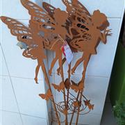 Cast iron garden fairies 
