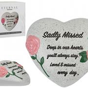 Sadly Missed Memorial Heart